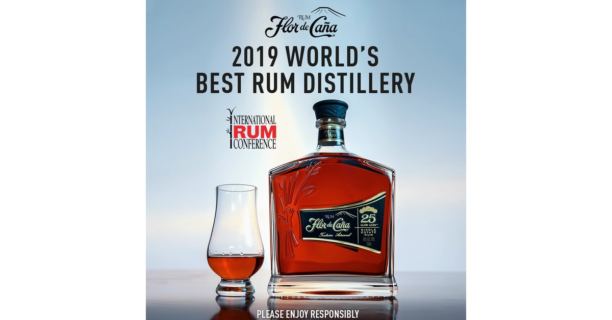 Flor de Caña awarded "2019 World's Best Rum Distillery"