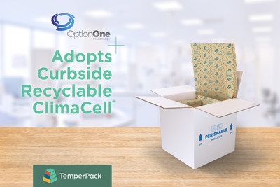 OptionOne Replaces Styrofoam with TemperPack's Plant-Based Packaging