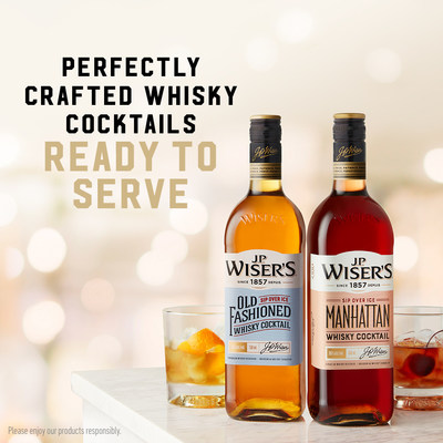 Make Cocktailing at Home Easier for Canadians with J.P. Wiser’s Manhattan Whisky Cocktail (CNW Group/Corby Spirit and Wine Communications)
