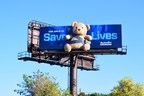 OUTFRONT Studios Unveils Safety Billboard Campaign featuring a Giant 3D Teddy Bear with Autoliv