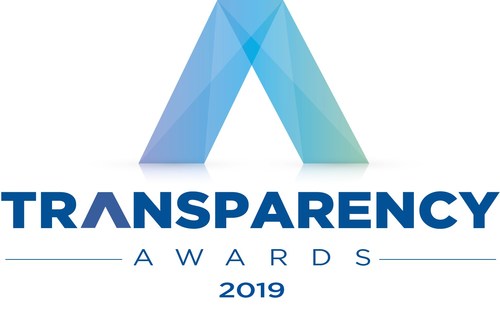 U.S. Transparency Awards 2019 logo.