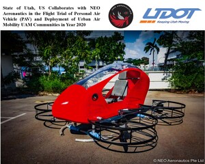 State of Utah, US Collaborates with NEO Aeronautics in the Flight Trial of Personal Air Vehicle (PAV) and Deployment of Urban Air Mobility UAM Communities in Year 2020