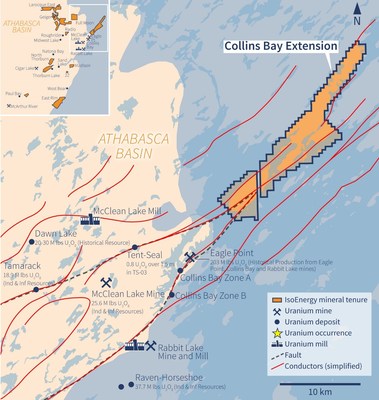 Figure 2 – Collins Bay Extension Property Map (CNW Group/IsoEnergy Ltd.)
