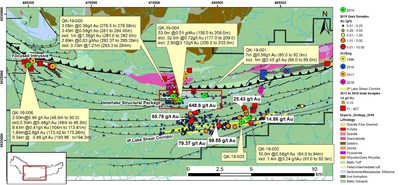 Figure 1: Overview of 2019 Drilling Assay Results (CNW Group/Orford Mining Corporation)