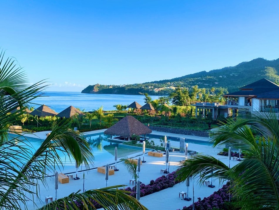 View over the Cabrits Resort & Spa Kempinski, Dominica (PRNewsfoto/Range Developments)