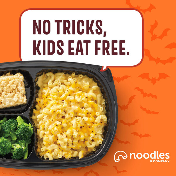 Celebrate Halloween with a free kids meal at Noodles & Company.