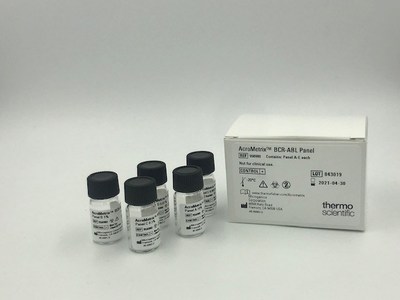 The Thermo Scientific Acrometrix BCR-ABL Panel is Thermo Fisher Scientific's the latest molecular quality control panel intended for use as an external control panel for analytical validation of BCR-ABL test methods. The Thermo Scientific Acrometrix BCR-ABL Panel is Thermo Fisher Scientific's the latest molecular quality control panel intended for use as an external control panel for analytical validation of BCR-ABL test methods.