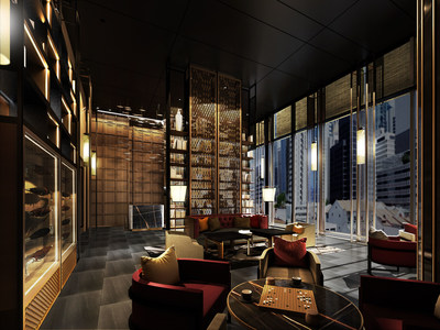 Artist's Impression of the The Clan Hotel Singapore Lounge 