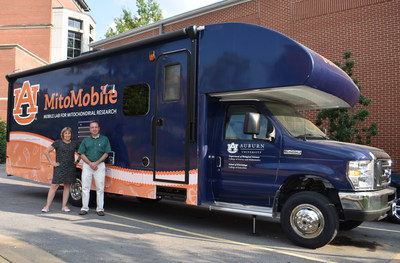 Wendy Hood, an associate professor of biological sciences at Auburn University, and Andreas Kavazis, a professor in Auburn's School of Kinesiology, recently took the university's new mobile research lab, dubbed the MitoMobile, to Idaho for its inaugural trip. Wendy Hood, an associate professor of biological sciences at Auburn University, and Andreas Kavazis, a professor in Auburn's School of Kinesiology, recently took the university's new mobile research lab, dubbed the MitoMobile, to Idaho for its inaugural trip.