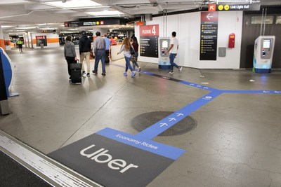 Clare Channel Airports, Uber and Sea-Tac officials worked together to seamlessly integrate the campaign's signage into the existing advertising infrastructure for passenger convenience.