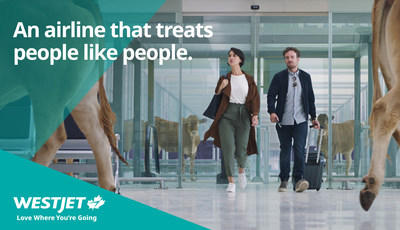 National advertising campaign focuses on airline’s commitment to treating people like people (CNW Group/WESTJET, an Alberta Partnership)