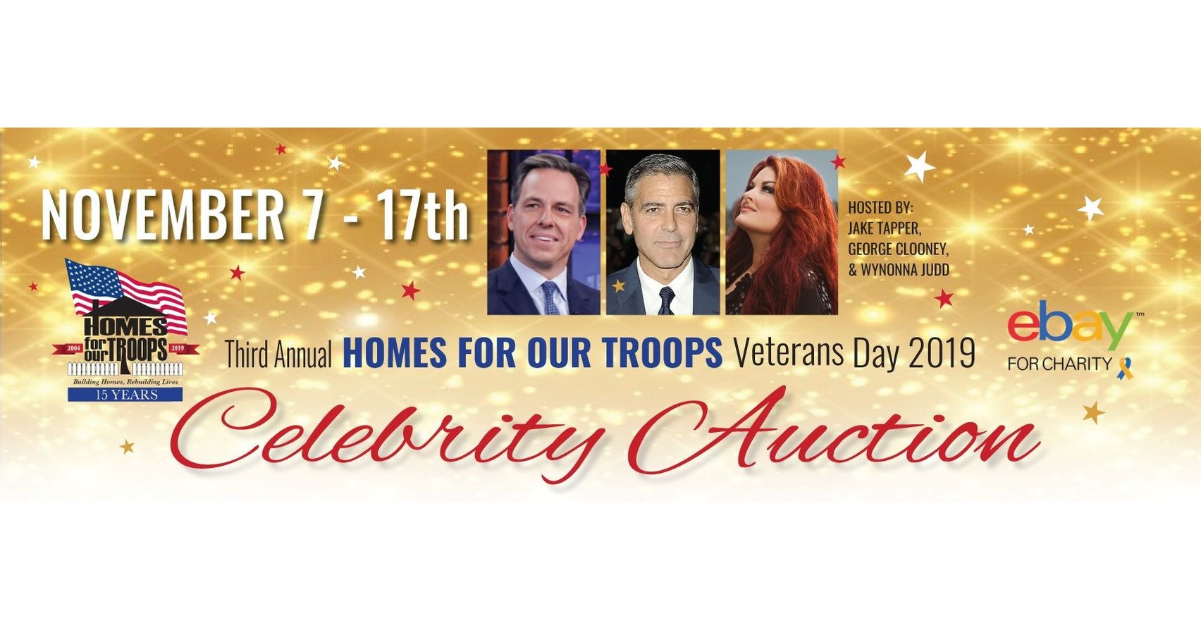 Homes For Our Troops 3rd Annual Veterans Day Celebrity eBay Auction