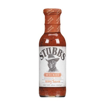 Original Wicked Wing Sauce (labelled as Wicked Habanero Pepper Wing Sauce) 12oz Bottle (PRNewsfoto/One World Foods, Inc)