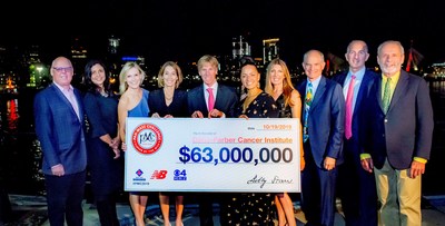 Dana-Farber Cancer Institute received its largest financial gift ever – a record-breaking $63 million – from the Pan-Mass Challenge, the nation’s most successful single-event athletic fundraiser, at a celebration in Charlestown, MA on Saturday, October 19. Photo Credit: John Deputy