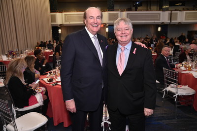 Stage President and CEO Michael Glazer (left) and Powel Brown, M.D., Ph.D., Chair of the Department of Clinical Cancer Prevention at The University of Texas MD Anderson Cancer Center (right), attended the BCRF Annual NYC Symposium and Awards Luncheon Oct. 17. Dr. Brown accepted the Stage Community Counts Award, a $250,000 grant made possible through generous donations from Stage and Gordmans guests last October. Stage and Gordmans are proud to support Dr. Brown and his lifesaving research.