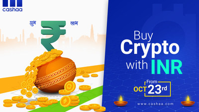 Buy crypto with INR through Cashaa