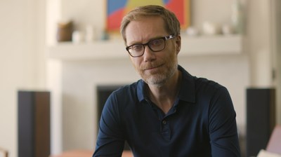 Stephen Merchant participates in the Movember public service announcement