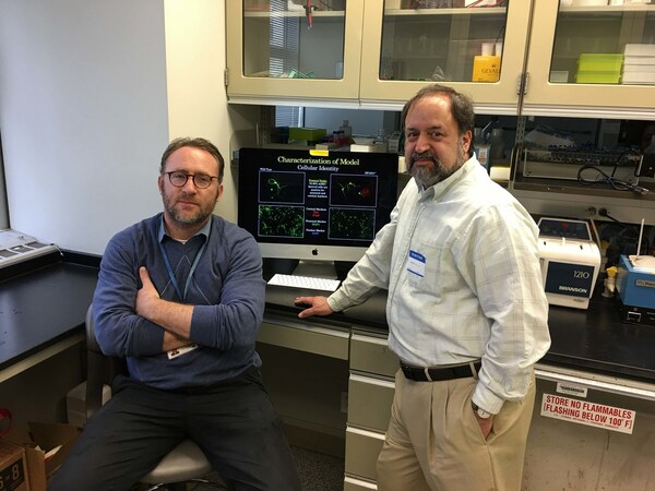 Pictured left to right: Sander Markx, M.D., Assistant Professor of Psychiatry at Columbia University Medical Center, and Robert J. Shprintzen, Ph.D., President and Chairman of the Board at the Virtual Center for Velo-Cardio-Facial Syndrome