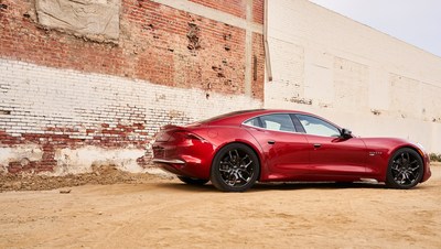 Karma's 2020 Revero GT shown here in Napa Red. On sale now, every Revero GT is created with great individual care and world-class craftsmanship at the Karma Innovation and Customization Center in Moreno Valley, Calif.