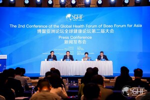 Pressekonferenz zur Ankündigung des zweiten Globalen Gesundheitsforums des Boao-Forums für Asien findet in Peking statt