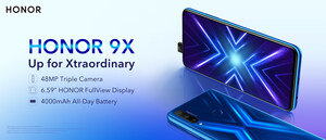 HONOR 9X Launches with Extraordinary FullView Display and 48MP Triple Camera for Amazing Photos