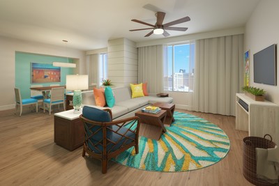 The Margaritaville Vacation Club by Wyndham - Desert Blue’s suites will feature a nautical theme and include spacious one-bedroom standard and one-, two- and three-bedroom deluxe configurations.