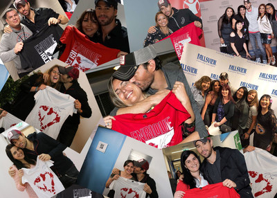 Enrique Iglesias con sus fans en respaldo de Save the Children (PRNewsfoto/Enrique Iglesias)