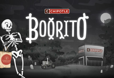 Chipotle announced today the return of Boorito, the brand’s annual Halloween celebration. On Thursday, Oct. 31, from 3 p.m. to close, customers who are in costume at all Chipotle locations in the U.S can get a burrito, bowl, salad or tacos for only $4 and can scan for Chipotle Rewards.