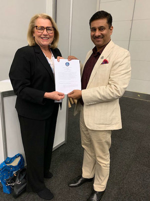 Ms. Karen Timmons, GHA’s Chief Executive Officer, and Dr. Bhupendra Kumar Rana, Founding Chief Executive Officer of QAI, sign a Memorandum of Understanding during ISQua’s 36th International Conference in Cape Town. Ms. Karen Timmons, GHA’s Chief Executive Officer, and Dr. Bhupendra Kumar Rana, Founding Chief Executive Officer of QAI, sign a Memorandum of Understanding during ISQua’s 36th International Conference in Cape Town.