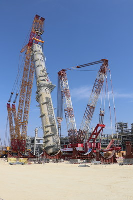 Sinopec Debuts the World's Largest Crawler Crane in Saudi Arabia.