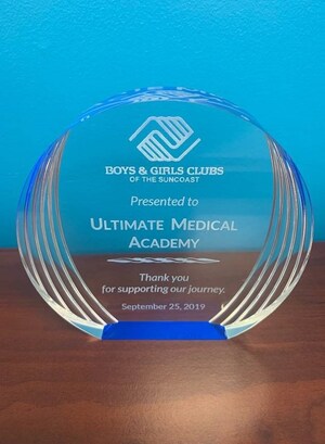 Ultimate Medical Academy Support Recognized by Boys &amp; Girls Clubs of the Suncoast