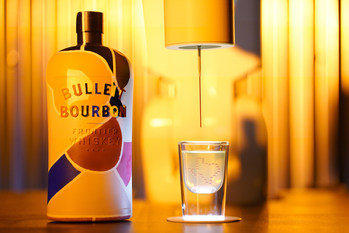 Bulleit 3D Printed Bottle and Bulleit 3D Printed Cocktail.