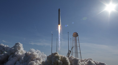 A Northrop Grumman Antares rocket carrying a Cygnus resupply spacecraft is seen during sunrise on Pad-0A April 16, 2019, at NASA's Wallops Flight Facility in Virginia. Northrop Grumman’s 12th contracted cargo resupply mission with NASA to the International Space Station will launch around 8,200 pounds of science and research, crew supplies and vehicle hardware to the orbital laboratory and its crew Nov. 2, 2019.
Credits: NASA/Bill Ingalls