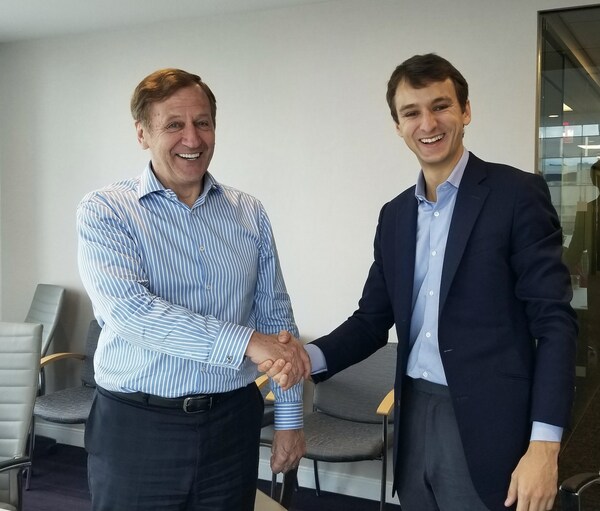 Ian Crouch, Chief Executive Officer at Reveal Group, and Charlie Newark-French, Chief Operating Officer at HyperScience, pictured in New York City.
