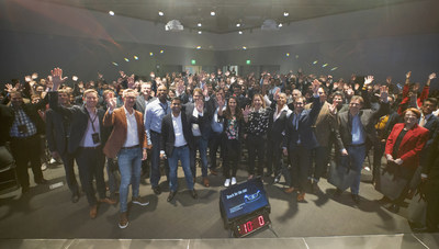 Participants at the Mercedes-Benz Student Experience Day