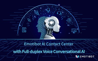 Emotibot AI Contact Center system with full-duplex voice conversational AI