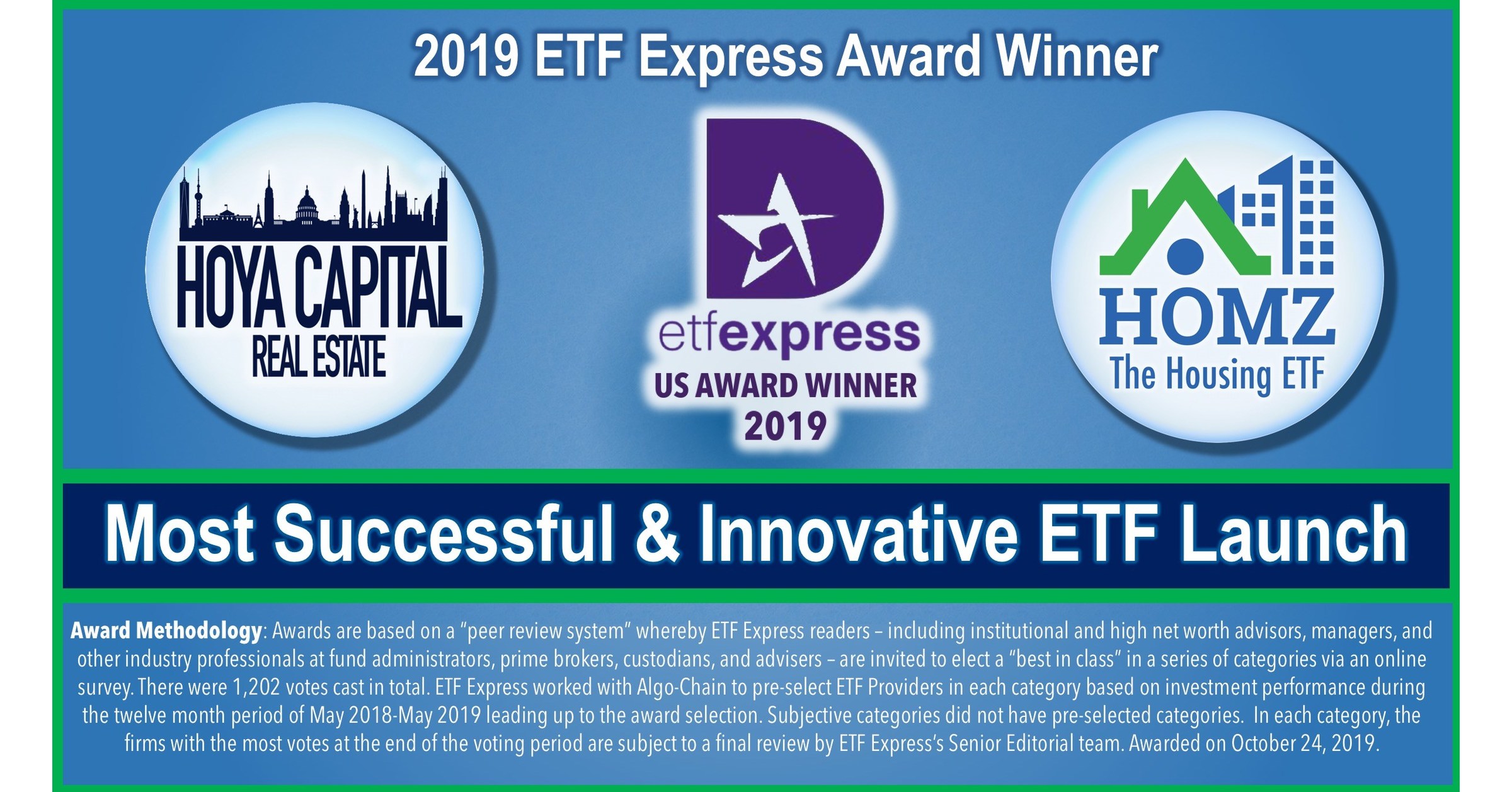 HOMZ Wins Most Successful & Innovative ETF Launch from ETF Express