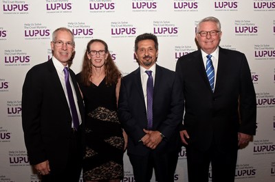 2019 Lupus Foundation of America Evening of Hope honorees: (L-R) Conrad and Jody Gehrmann; Ron Rocca, president and CEO, Exagen Inc.; Tom Kingsbury, Executive Chairman of the Board, Burlington Stores, Inc. 2019 Lupus Foundation of America Evening of Hope honorees: (L-R) Conrad and Jody Gehrmann; Ron Rocca, president and CEO, Exagen Inc.; Tom Kingsbury, Executive Chairman of the Board, Burlington Stores, Inc.