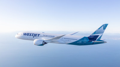 WestJet Boeing 787-9 Dreamliner photographed on March 5, 2018 by Chad Slattery from Wolfe Air Learjet 25. (CNW Group/WESTJET, an Alberta Partnership)