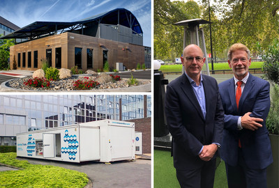 Clock wise: RAD TRV (Temporary Radiotherapy Vault); Q-bital CEO, David Cole and RAD President, John Lefkus; Q-bital Mobile Operating Theatre
