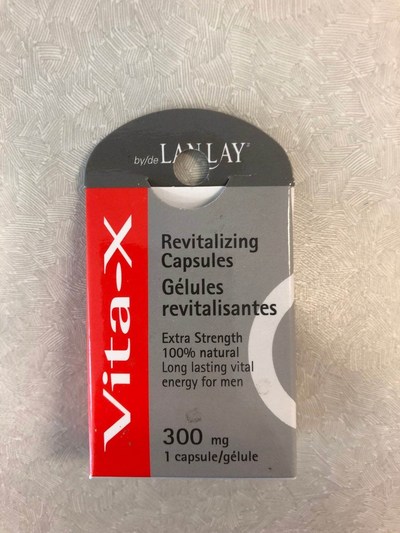 Vita-X Revitalizing Capsules Extra Strength (sleeve package) - Sexual enhancement (CNW Group/Health Canada)