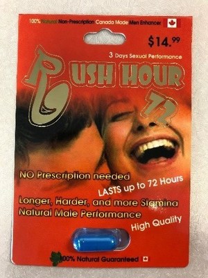 Rush Hour 72 - Amélioration de la performance sexuelle (Groupe CNW/Santé Canada)