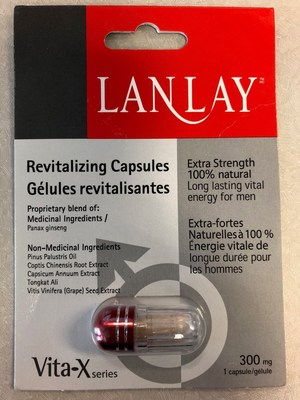 Capsules Vita-X Revitalizing Extra Strength (plaquette alvéolaire) - Amélioration de la performance sexuelle (Groupe CNW/Santé Canada)
