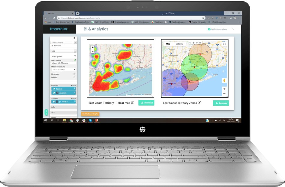 Troparé Geo Analytics Interface