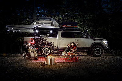 Mopar explores the adventurous world of overlanding with the Ram 1500 Rebel OTG concept for the 2019 SEMA Show. The concept is based on the Ram 1500 Rebel with the new 3.0-liter EcoDiesel V-6. It is equipped with gear that includes a tent, canopy, solar panel and self-contained cooking and refrigeration units.