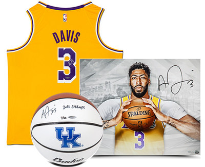 Anthony Davis Autographed Official NBA Spalding Basketball