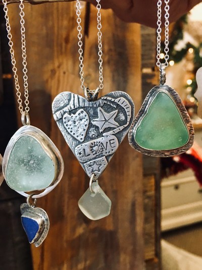 The handcrafted Sweet & Salty line of jewelry, featured at Junque Love in Morro Bay, offers locally made, one-of-a-kind wearable art created from treasures from the sea.