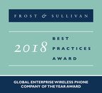 Ascom Commended by Frost &amp; Sullivan for Dominating the Enterprise Wireless Phone Market with 20 Percent of the Shipment Share