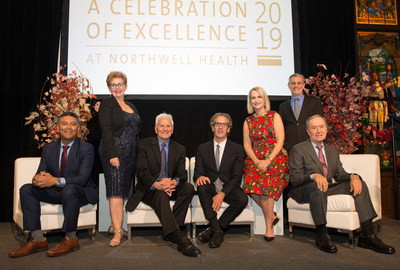 Northwell Health’s newly endowed professors and chairs, from left: Varinder P. Singh, MD; Karina W. Davidson, PhD, MASc; Jeffrey M. Lipton, MD, PhD; Louis Potters, MD; Stacey E. Rosen, MD; Kevin J. Tracey, MD; and Nicholas Chiorazzi, MD. Northwell Health’s newly endowed professors and chairs, from left: Varinder P. Singh, MD; Karina W. Davidson, PhD, MASc; Jeffrey M. Lipton, MD, PhD; Louis Potters, MD; Stacey E. Rosen, MD; Kevin J. Tracey, MD; and Nicholas Chiorazzi, MD.