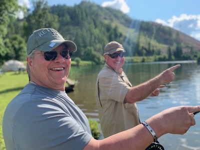 Volunteer fly-fishing experience for injured veterans